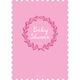 Pink Baby Shower Wreath Invitations Image 2 of 6